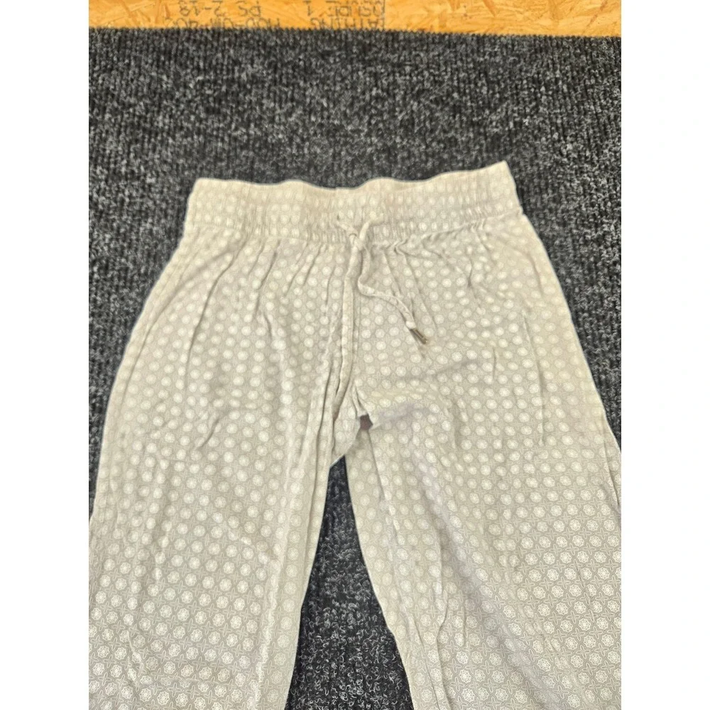 Gilligan & O'Malley Womens Grey Medallion Print Rayon Pajama Jogger Pants Size M